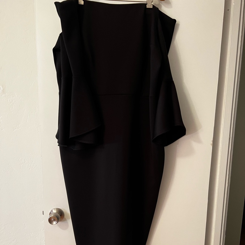 Scuba Off The Shoulder MIDI Dress